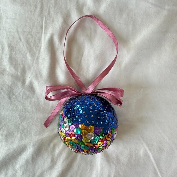 Handmade Sparkly Sequin Christmas Ornament - Picture 10 of 13